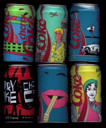 Cherry Coke Can - Sechs auf einen Streich